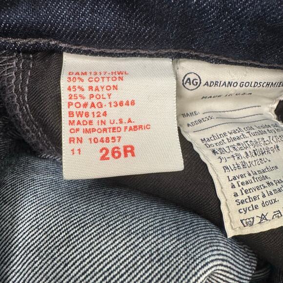 Adriano Goldschmied Women The Ballad Low Rise Slim Bootcut Jeans Dark 26R - Picture 8 of 9